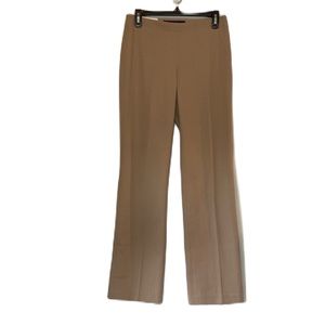 GAP Stretch Tan Flat Front Strait Leg Trousers Size 4